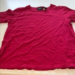 Sonoma Medium Pink Short Sleeve Cotton Basic T Shirt